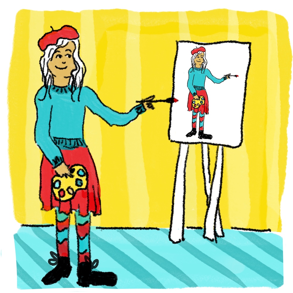 prompt: art moment; midcentury style