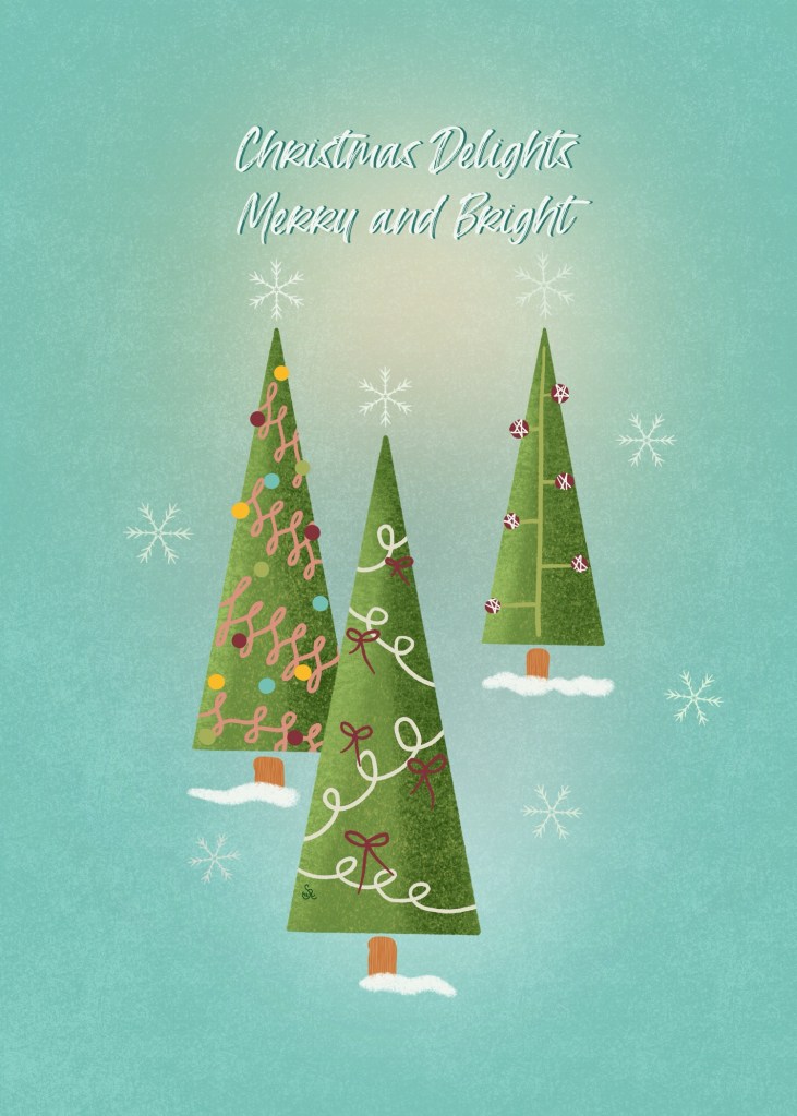 holiday trees "Chrismas Delights Merry and Bright by Sheri42