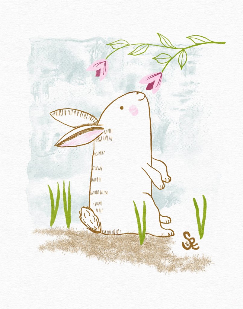 linework / color / rabbit by Sheri42