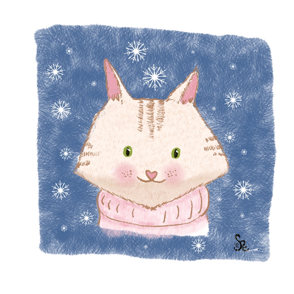 whimsy winter cat by sheri42