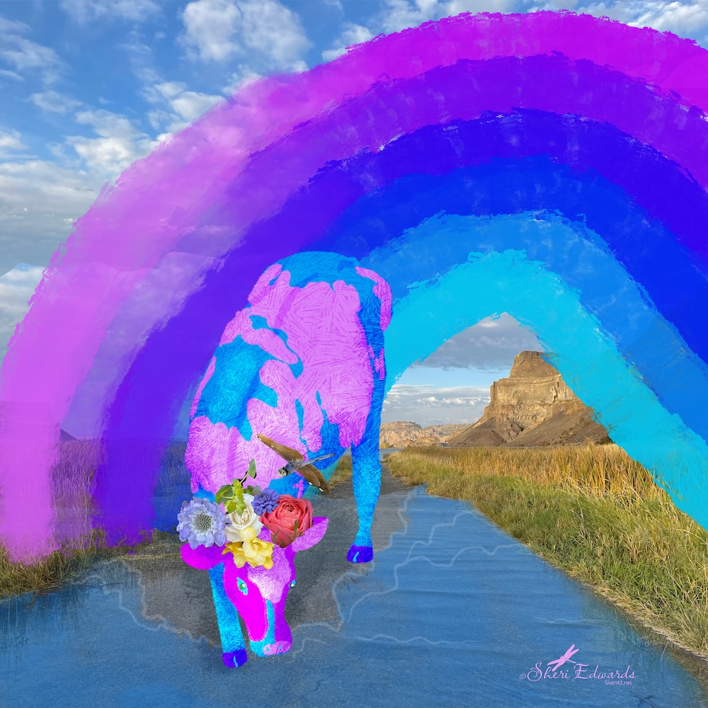 purple cow challenge by sheri42