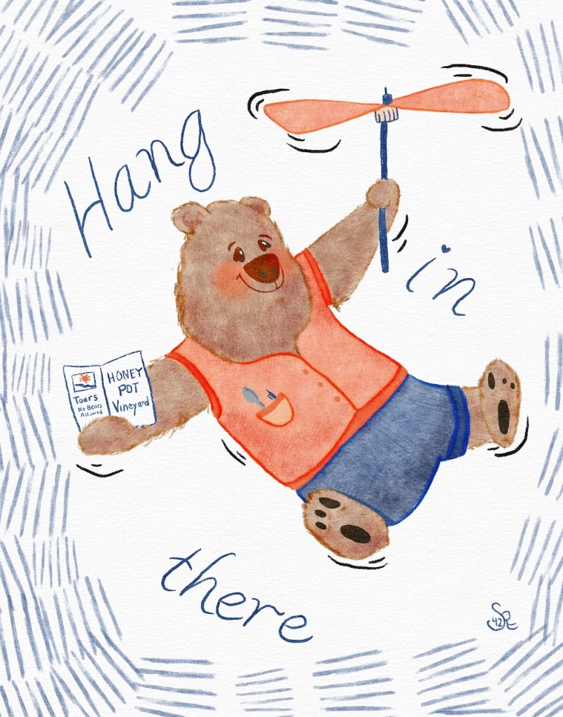 whimsy bear hang in there sheri42