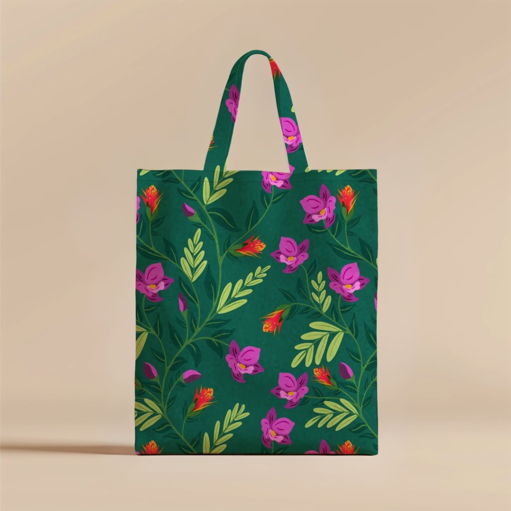 mockup of hothouse florals pattern by Sheri42