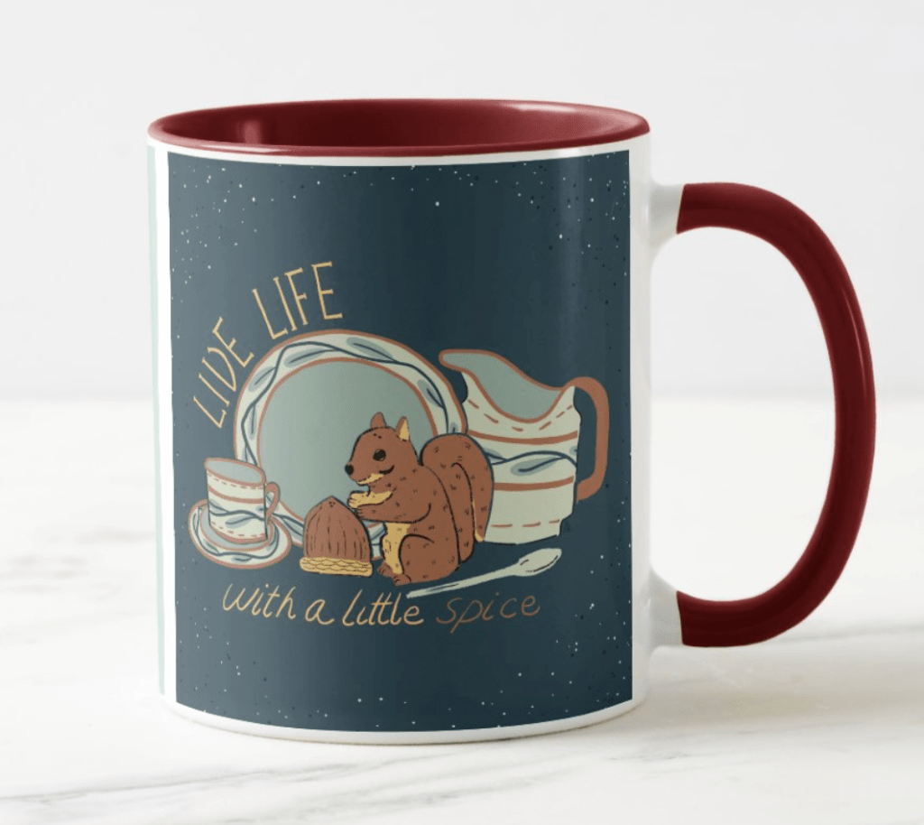 Live life with a little spice mug by Sheri42 on Zazzle