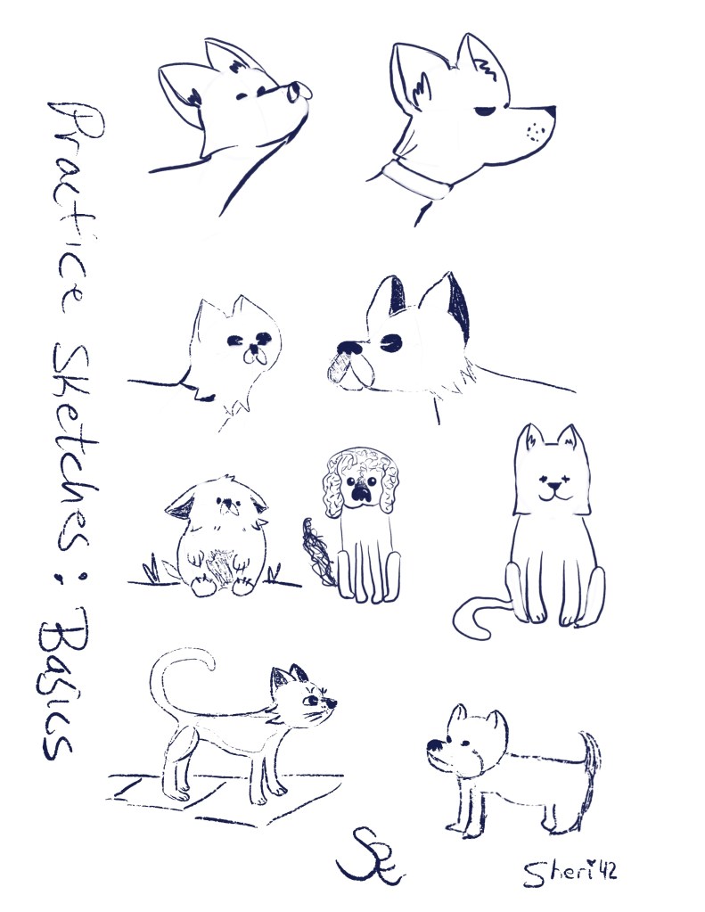 sketches: animals by Sheri42