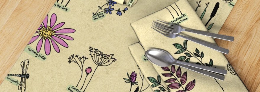 botanical field journal pattern by Sheri42