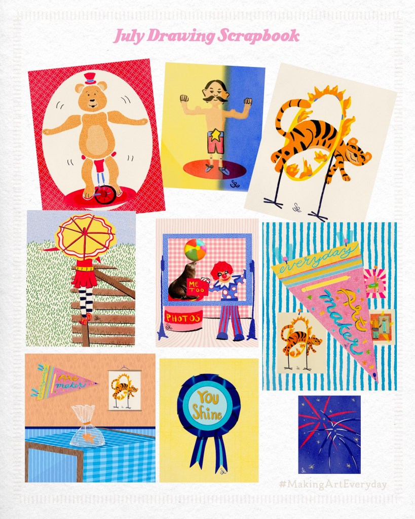 scrapbook of carnival drawings for July 23-31 by Sheri42