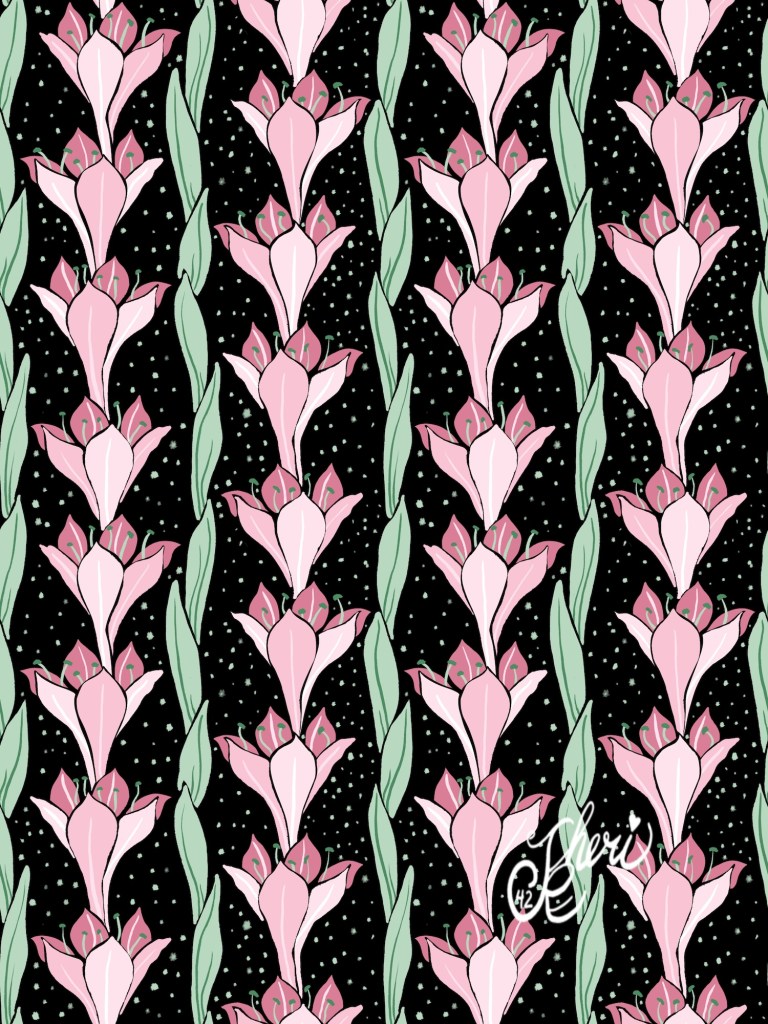 Amaryllis Lily Pattern by Sheri42