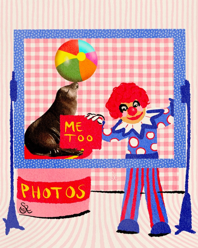photo booth: the clown wants a pic too; by Sheri42