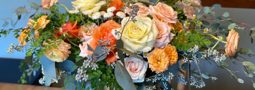 Heather's lovely bouquet for a baby shower