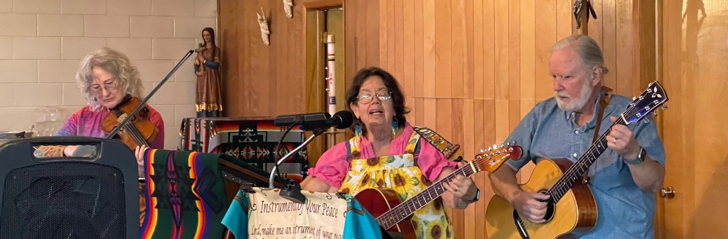 Local musicians gather for Play Music on the Porch Day with a community potluck