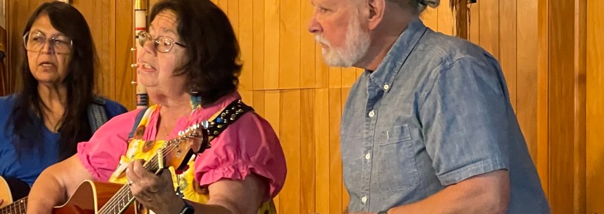 Local musicians gather for Play Music on the Porch Day with a community potluck