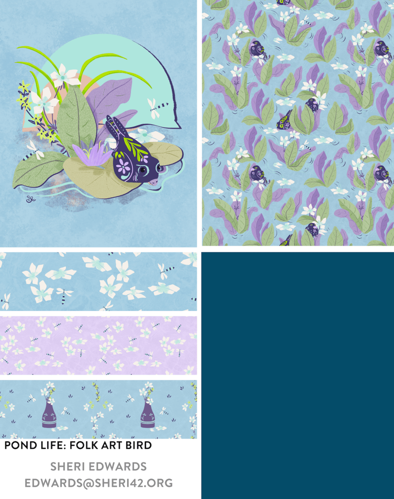 Pond Life Collection Week 3: Hero, three blenders, complex pattern by Sheri42