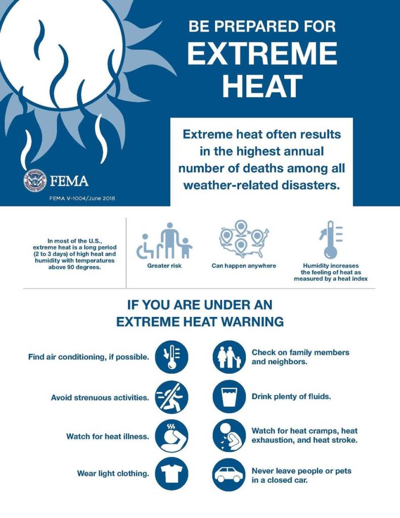 FEMA: Prepare for extreme heat