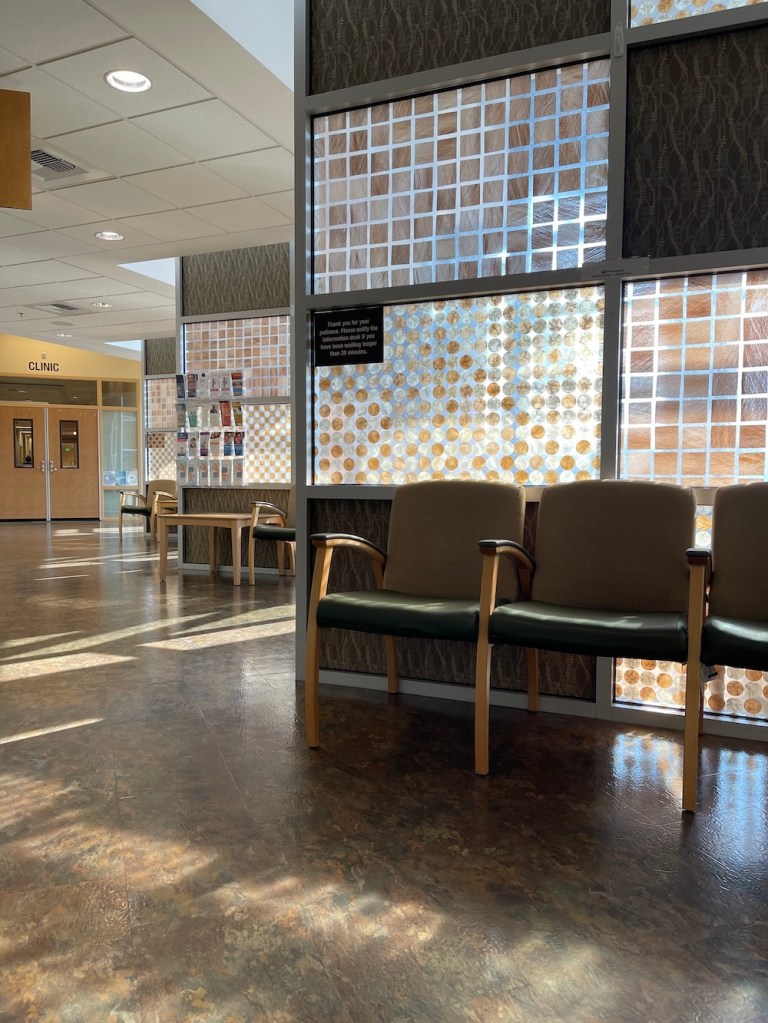 the calming filtered light and architecture of our clinic