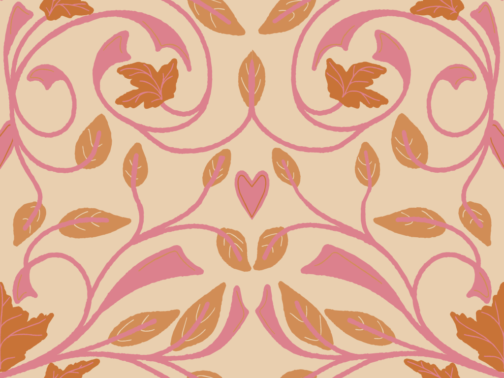 color version: autumn leaves in swirls by Sheri42