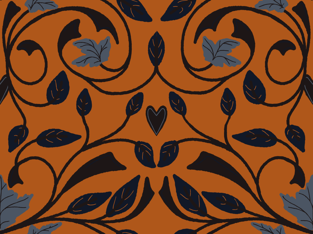 color version: autumn leaves in swirls by Sheri42