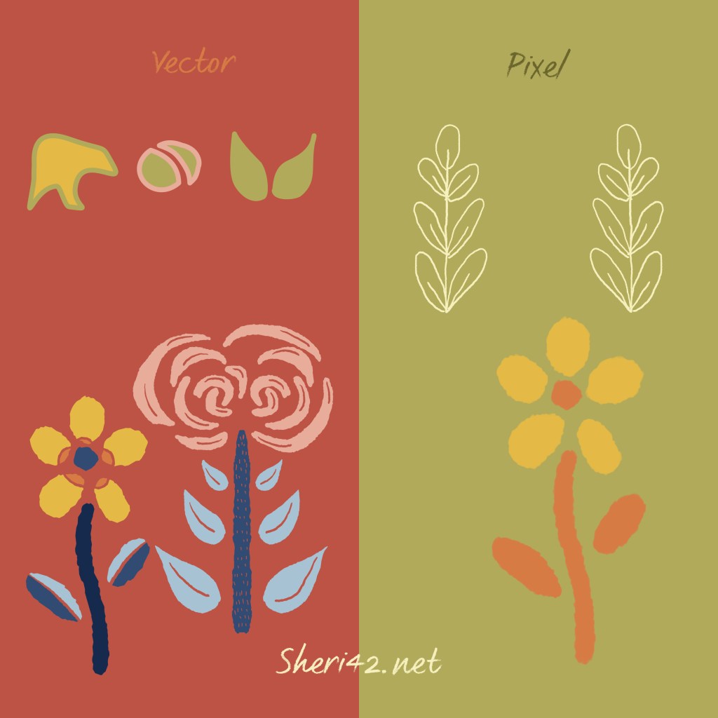 Lesson one project: practice pixel and vector personas in Affinity Designer. / Sheri42
