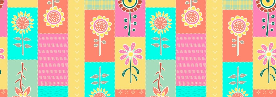 embroidered patchwork illustration by Sheri42